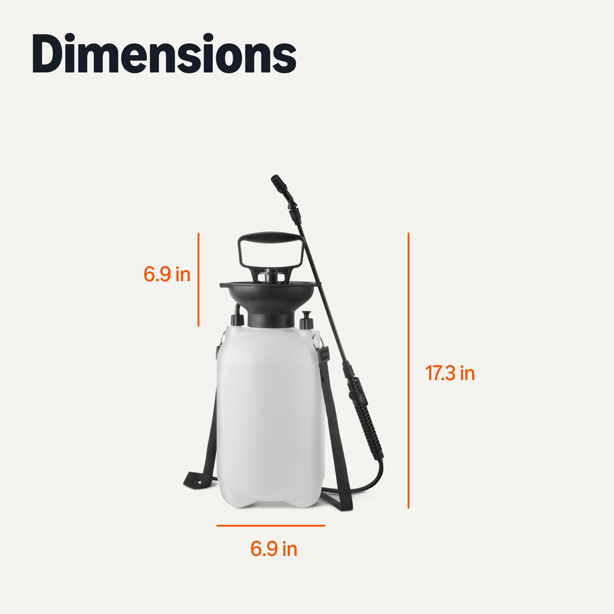 Amazon.com : Amazon Basics Garden Sprayer for Gardens and Flower Beds, 1.3  Gallon (5L) Capacity with Extension Wand : Patio, Lawn & Garden