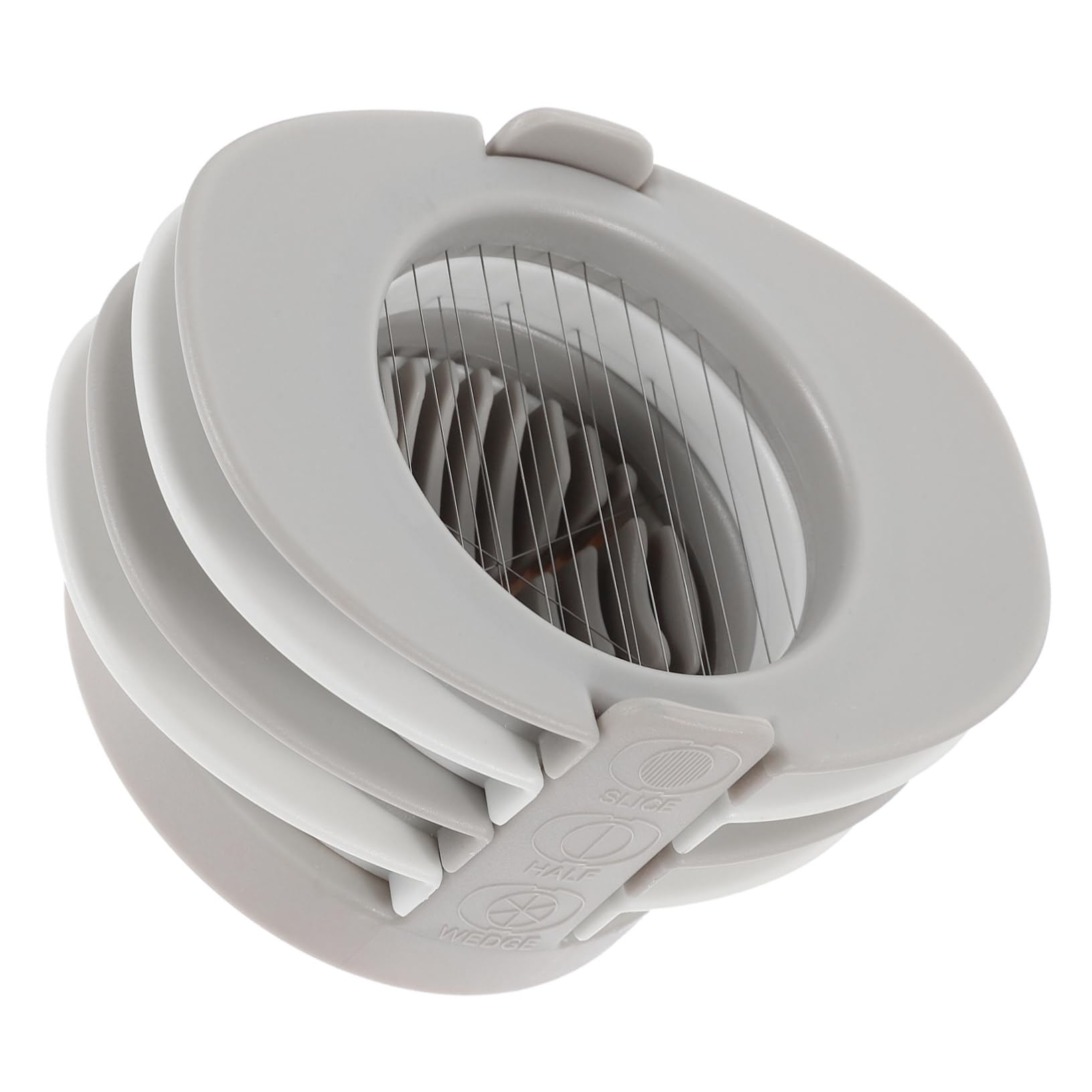 PRETYZOOM 3-in-1 Egg Slicer Egg Cutting Tool Separator Made of Stainless Steel for Kitchen