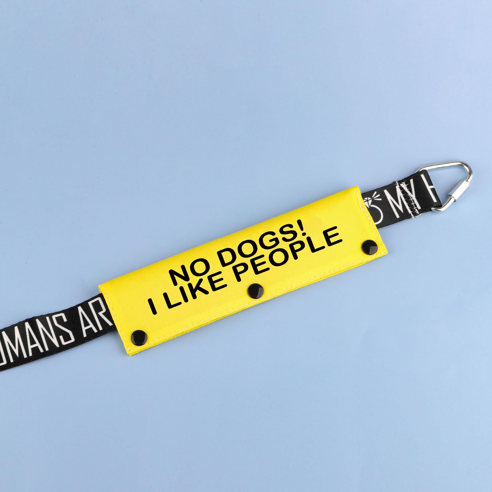 Lustige Hundeleinen-Hülle – Aufschrift „No Dogs! I Like People“, Rot, Für Die Meisten Leinen, 22 X 6 Cm