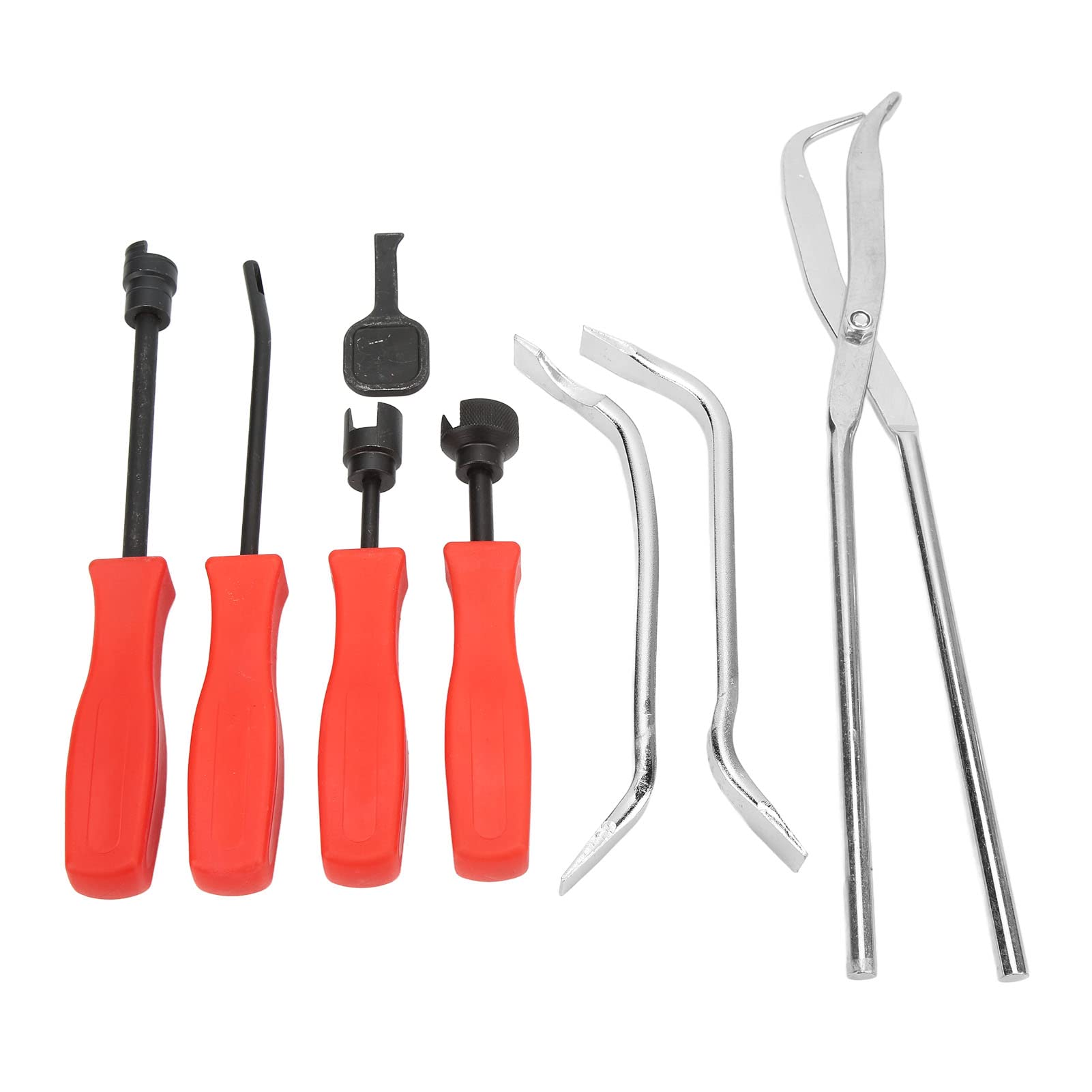 Cocoarm Kit Estrattore per Freni a Tamburo 8 Pezzi 45 Attrezzo per Rimozione Freni a Tamburo in Acciaio con Ossido Nero e Rivestimento Cromato Installatore a Molla Regolatore Ruota a Stella per Auto,