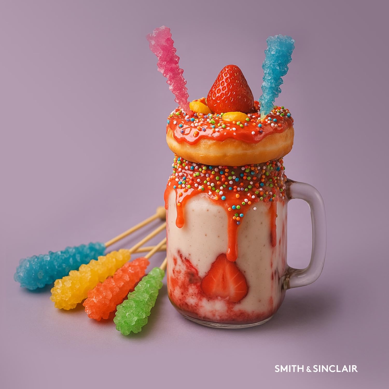 Rock Candy Sticks, Azúcar Cristal en Palillo, 8 Sabores 48x14 g