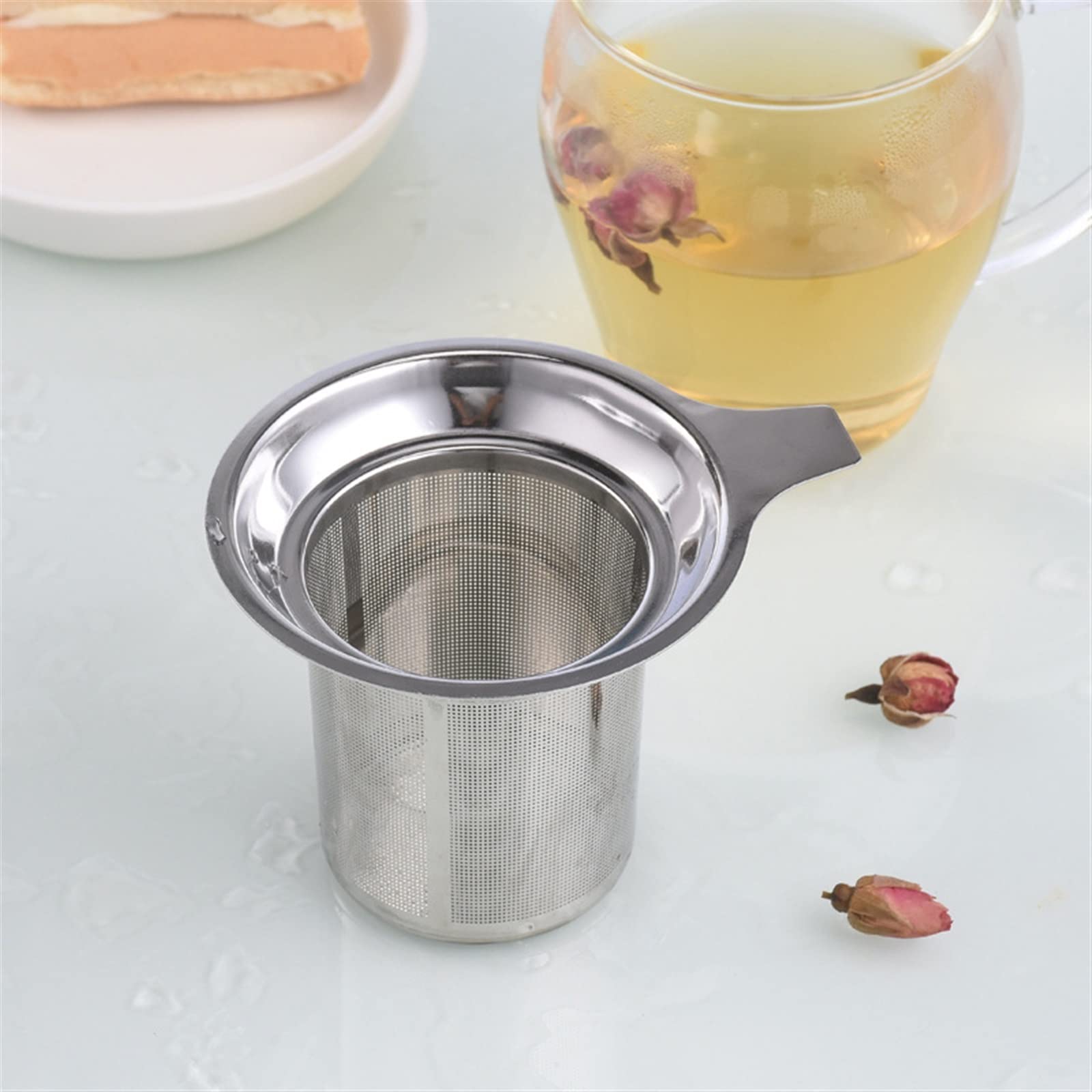 Colino da tè riutilizzabile in acciaio inox infusore a rete infusore sfuso infusore per foglie di tè filtro per erbe per tazza teiera teaware