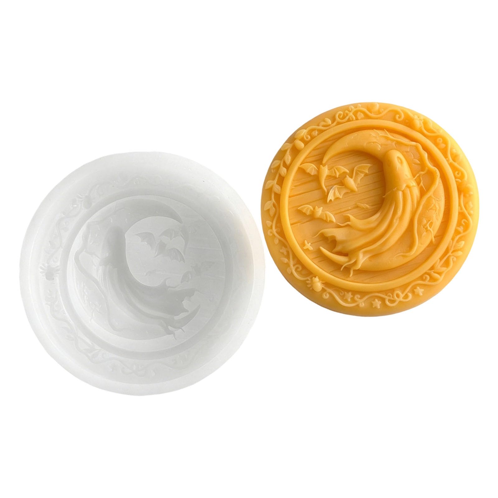Zxfdsfdbnm Halloween Silicone Pumpkins Embossed Silicone Easy Demolding Heatproof for Making Soap Chocolate Baking Tool Resin Casting Cast