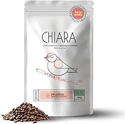Chiara Café Tangará - Cafe Especial em Grãos, 500g, 100% Arábica, Torra Média, 83 Pontos SCA, Notas de Caramelo e Chocolate, Cafe em Graos Inteiros, Terroir Capixaba, Aroma Marcante, Corpo Presente