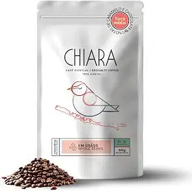 Chiara Café Tangará - Cafe Especial em Grãos, 500g, 100% Arábica, Torra Média, 83 Pontos SCA, Notas de Caramelo e Chocolate, Cafe em Graos Inteiros, Terroir Capixaba, Aroma Marcante, Corpo Presente