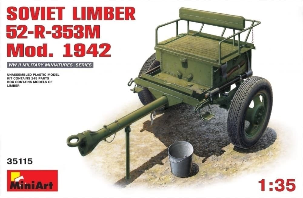 Miniart 1:35 Scale "Soviet Limber 52-R-353M Mod 1942" Plastic Model Kit