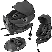 【2025年10月発売】コンビ ISOFIX固定 回転式チャイルドシート ホワイトレーベル THE S R129 エッグショック ZG チャコールグレー 新生児~4才頃まで ベビーカーにも取り付けられるセパレートタイプ