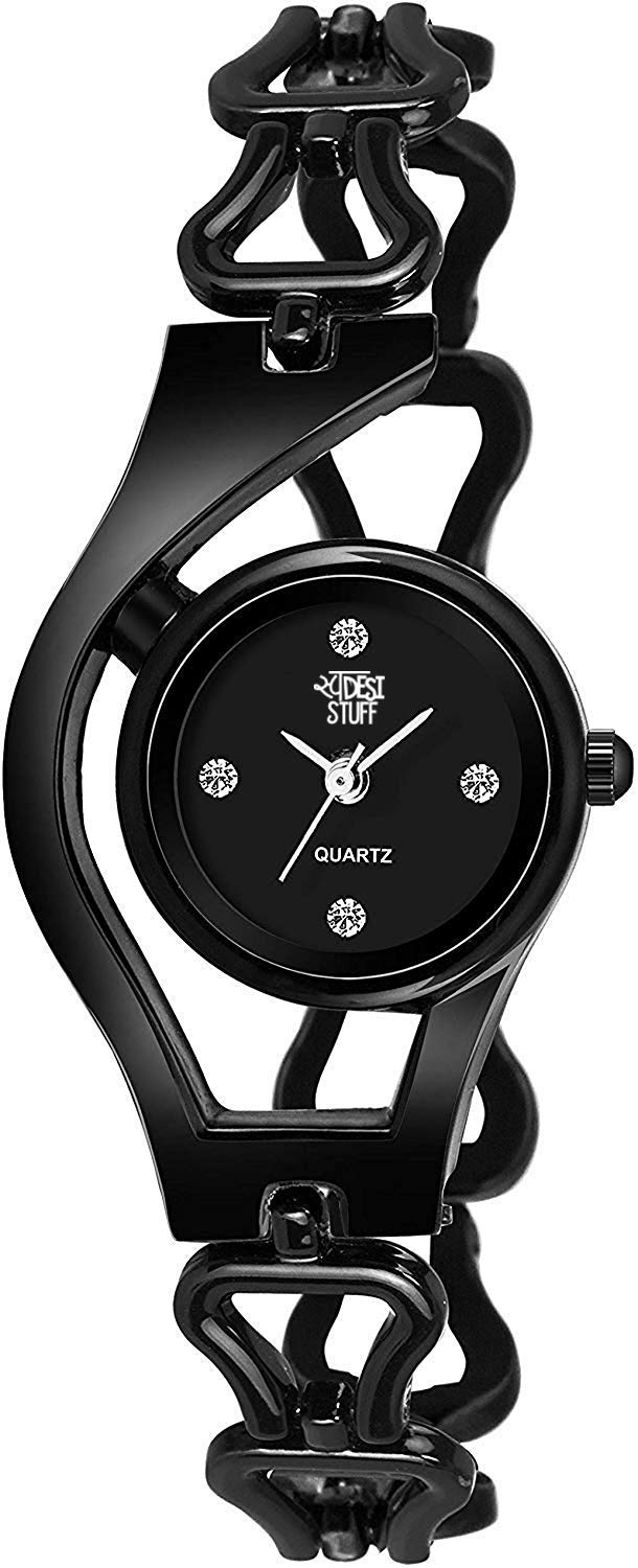 SWADESI STUFF Black Dial Analog Watch For Women And Girls - Stainless Steel (B0859ZHKFW) Amazon Price History, Amazon Price Tracker
