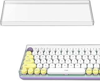 Geekria Keyboard Dust Cover, Keypads Cover for 75% Compact 84 Key Keyboard, Compatible with Logitech MX Mechanical Mini, Logitech POP Keys Mechanical, Keychron K2 Keyboard (Clear Acrylic)