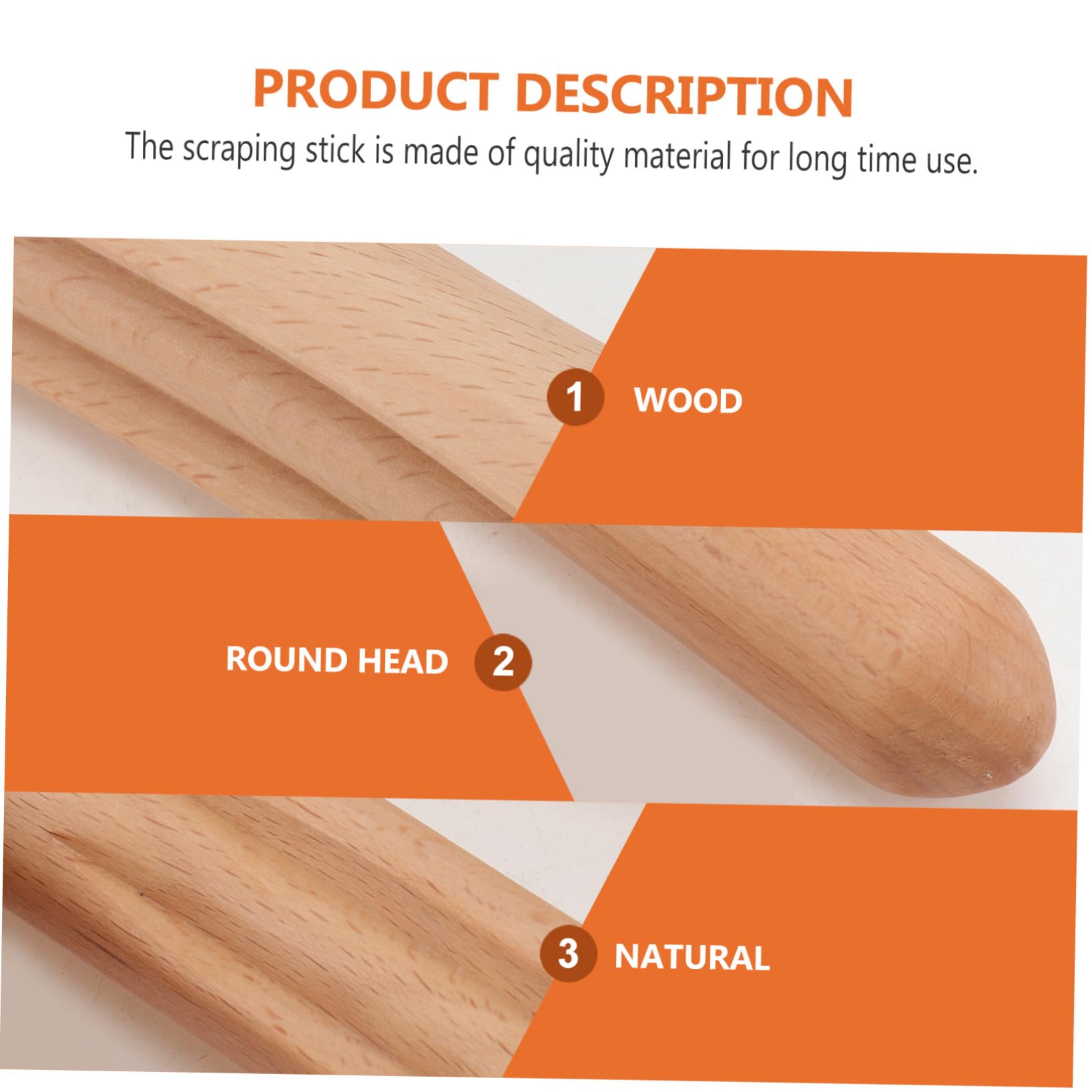 FRCOLOR 4 Piezas Raspando Madera Masajeadores De Salón De Belleza Herramienta De Masaje Facial Rodillo De Masaje Rodillo Masajeador Facial Escobillas De Goma Para El Hogar Palos Haya