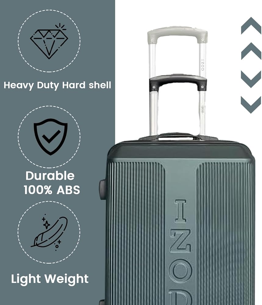 Amazon.com: IZOD Expandable ABS Hard Shell Luggage Set - Durable