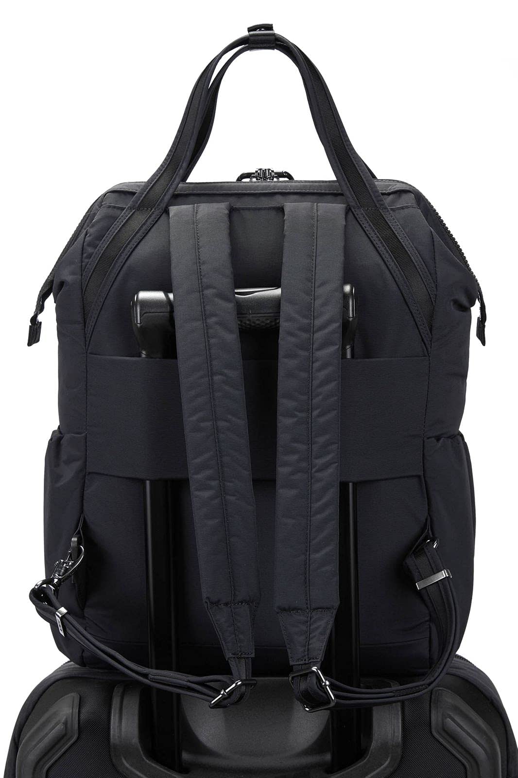 Pacsafe Citysafe CX ECONYL Black 2021 plecak outdoorowy, czarny, Rozmiar uniwersalny, nowoczesny
