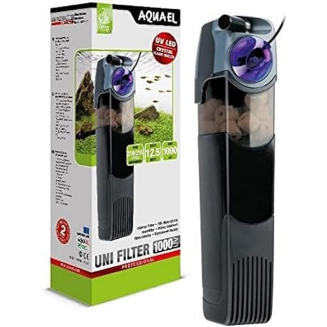 Aquael Uni Filter uv Internal Filter for Aquariums - Multicolour, 500 L/h