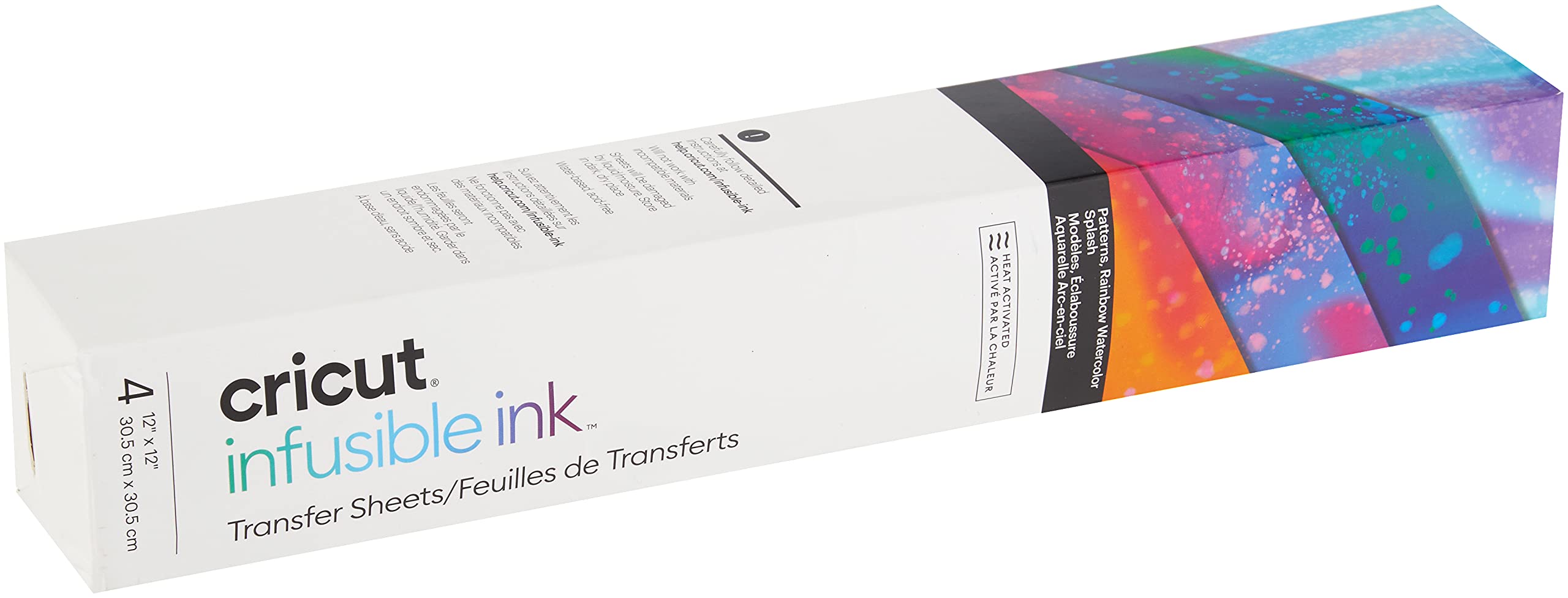 Cricut 2 Fogli Trasferimento Infusible Ink – Forme Nere 30,5x30,5 Cm