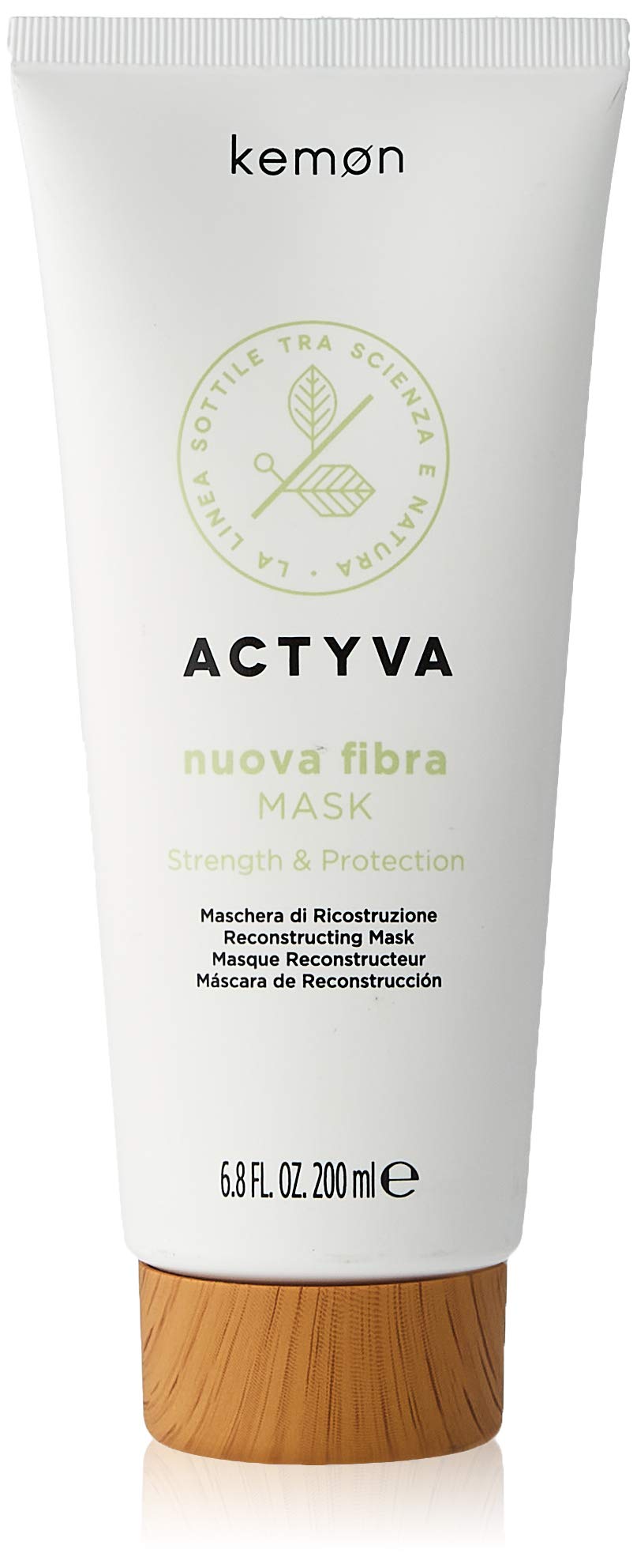Kemon Actyva Nuova Fibra Mask - Hair Mask for Brittle Hair, Hair Treatment for Visibly Healthier and Stronger Hair - 200 ml