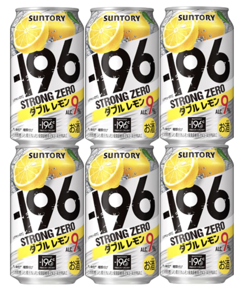 Amazon.co.jp: －196ストロングゼロ ダブルレモン 350ml x 6本 : 食品