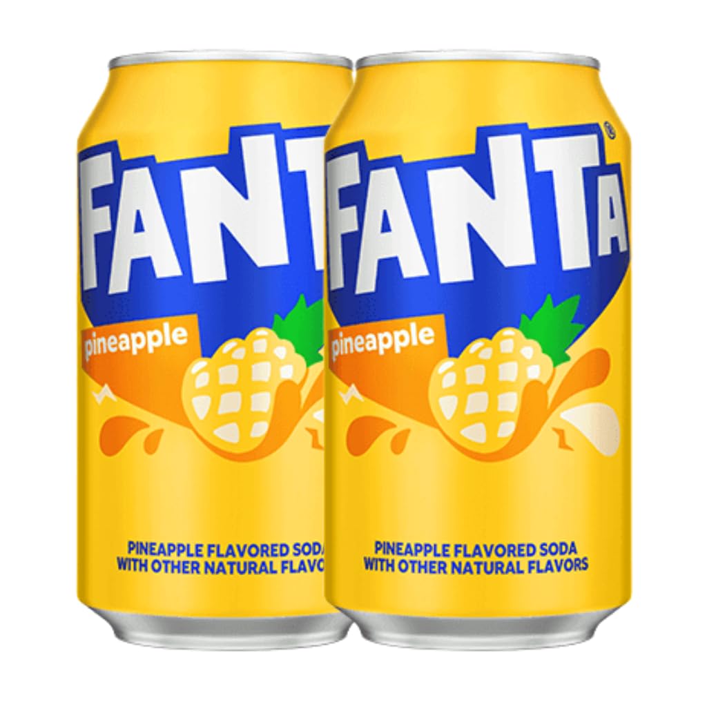 Fenta Pineapple (USA) 2er-Pack – US-Version – inkl. Pfand – Fanta Grape (USA) Dosen