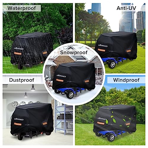Cover for Mobility Scooter,Heavy Duty 420D Oxford Fabric Electric Scooter Rain Cover Waterproof Outdoor - Image 2
