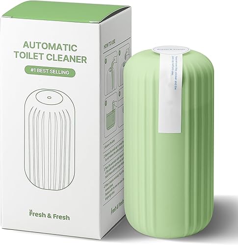 Fresh & Fresh Limpiadores automáticos para inodoros (verde bosque) – 1 botella (hasta 2500 descargas/botella), limpiador de inodoro comercial y