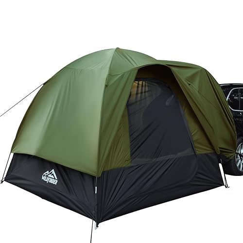 WildFinder SUV Tent, Rectangle Car Tent for Family, Waterproof & Windproof for Car Camping, Large Camping Tents with Storage Bag, SUV, Van, Jeep