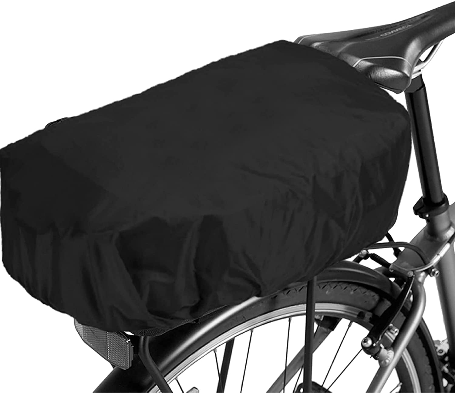 Bicycle Rear Rack Rain Cover Bike Trunk Rain Cover Black