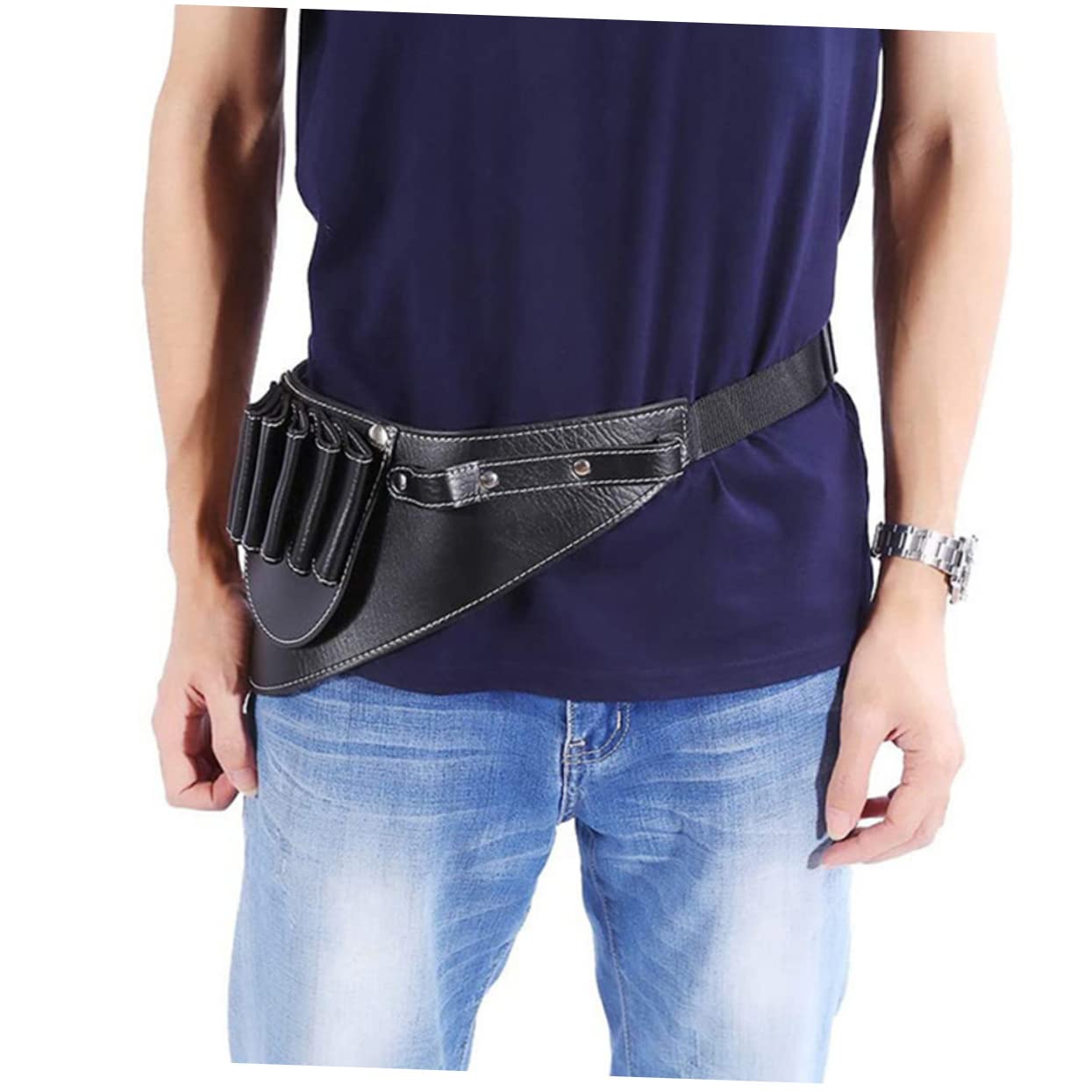 HAPINARY Barber Scissors Pouch Hairdressing Tool Organizer Scissors Waist Bag Hair Stylist Bag