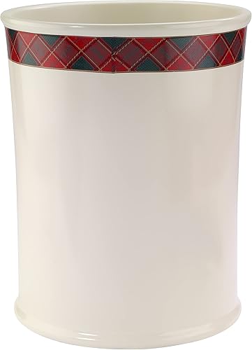 Miniatura 3 de Spode - Tarro cubierto, artículos esenciales para el baño de invitados, decoración del hogar de vacaciones (colección de tartán de árbol de Navidad