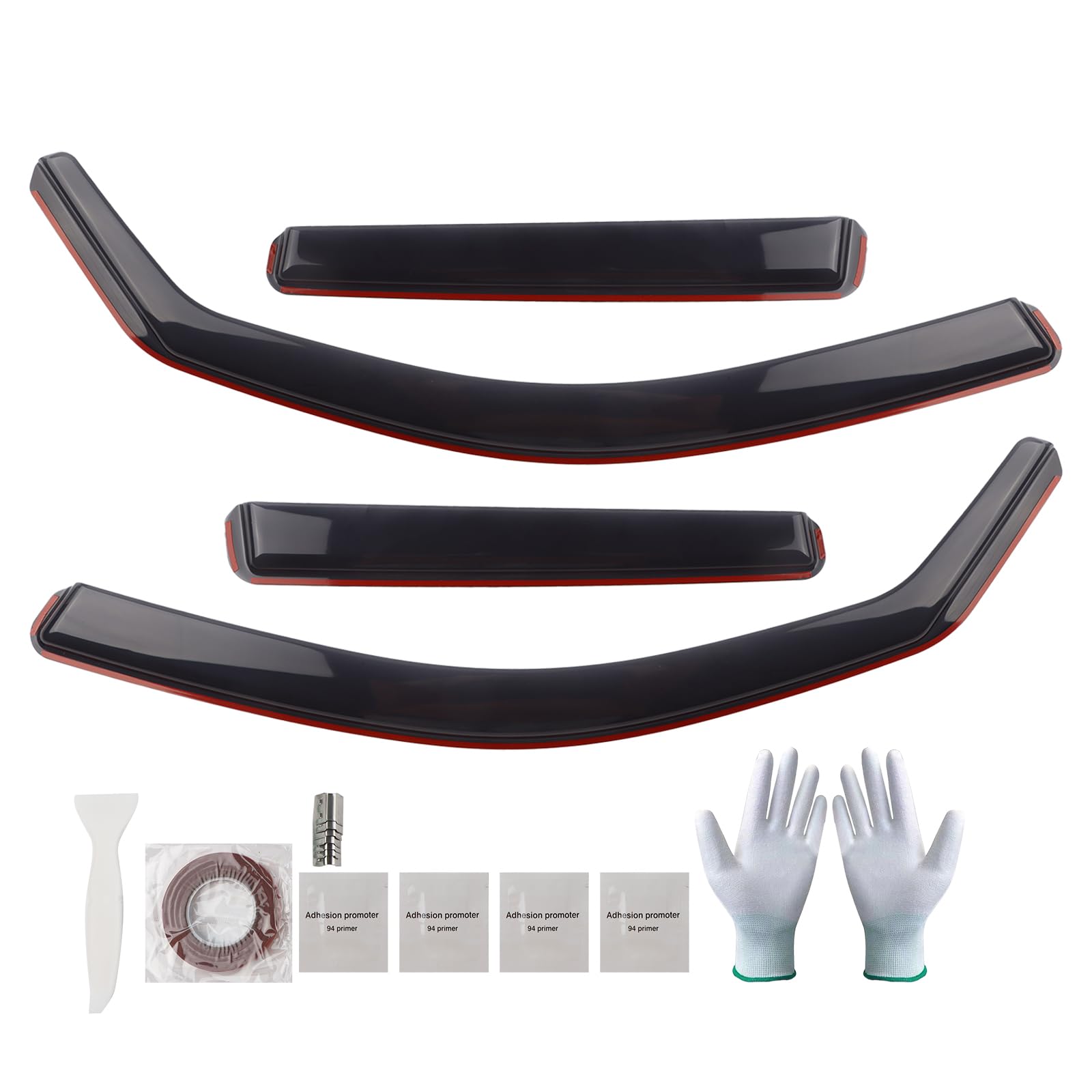 Deflectores de viento Bonryan para B-M-W X1 E84 2009-2015 SUV de 5 puertas, juego de 4 piezas, deflectores de viento y lluvia integrados, protección contra el viento, la lluvia y el sol, fácil