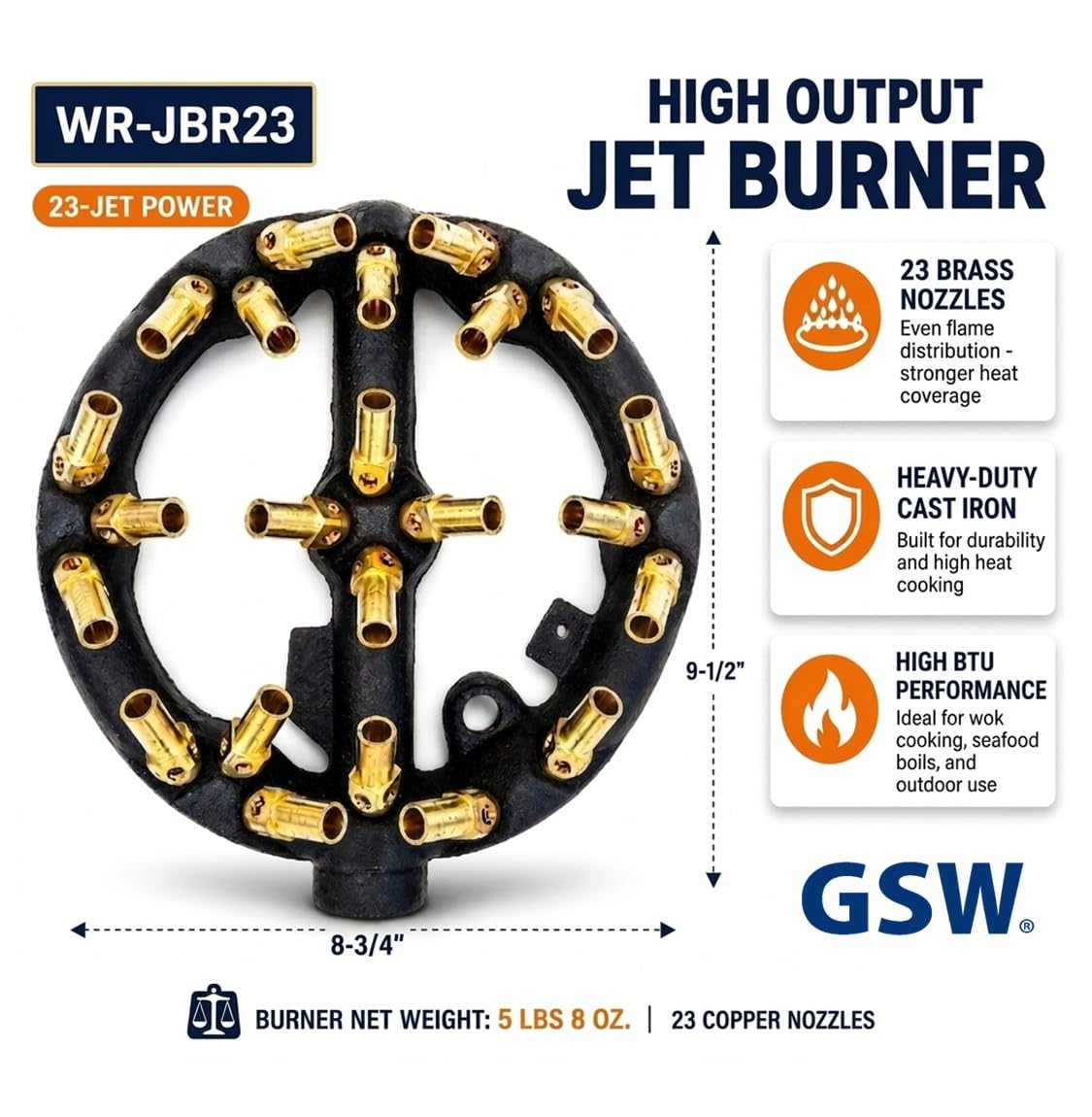 Amazon.com: Chinese Wok Range 23 Tips Jet Burner, Copper Tips