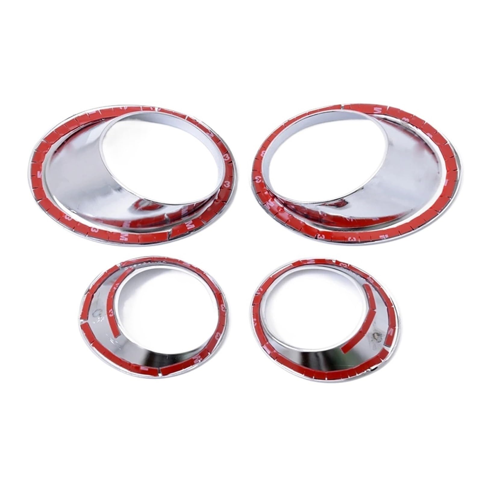 Car Front Rear Fog Light Lamp Cover Trim, Fit For Nissan, Qashqai Dualis 2007-2009 Chrome Foglight Bezel Trims Accessories Osłona tylnego światła