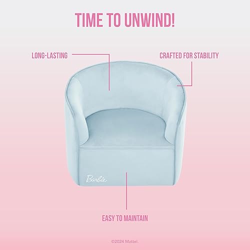 Miniatura 4 de Evolur Azul claro Barbie Be Bold Be You Sofá para niños