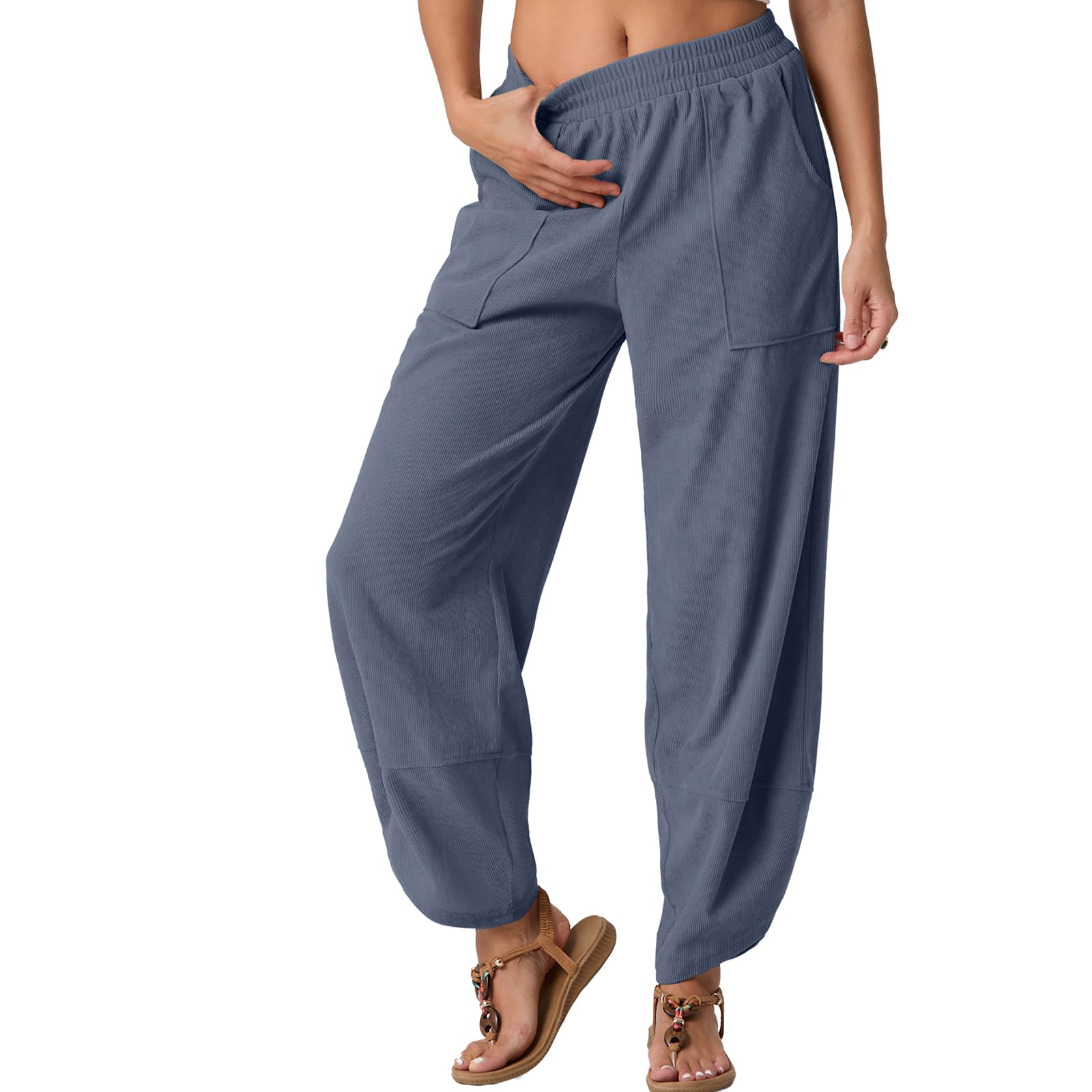 Save 40% on FREEOAK Women's Wide Leg Harem Pants - Image 1