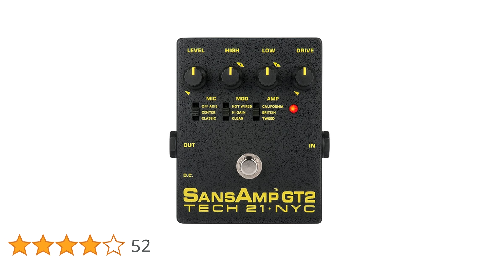 SansAmp GT2 TECH 21 ギターエフェクター TECH21 SansAmp GT2 アンプシミュレーター ギターエフェクター