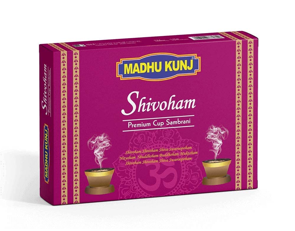 MADHUKUNJ Sambrani Incense Cup for Refreshing and Alluring Environment Long Lasting Scent Stick Meditation or Religious Purpose 12 Cups in Pack || (Shivoham)-image-41