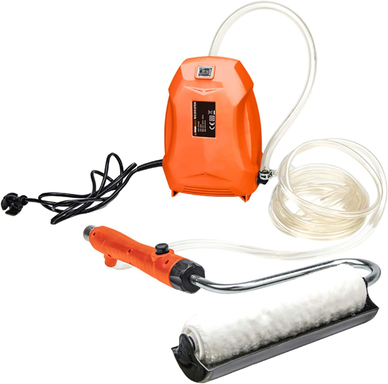 Electric Latex Paint Roller, Brush Automatic Self-Suction Wall Rolling Painting Machine Home Painting Tools 60W 800ML/MIN