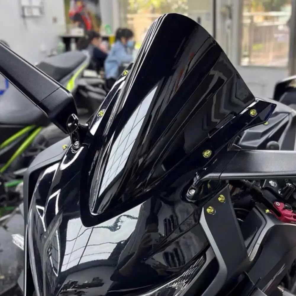 Do Motocykla Honda CBR650R 2019-2025 Szyba Przednia Z Podwójną Szybą Bąbelkową Przedłużenie szyby motocykla(Transparent)