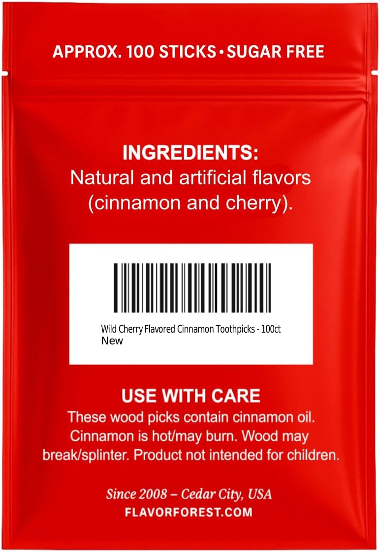 Wild Cherry Flavored Hot Cinnon Tootis - 100ct