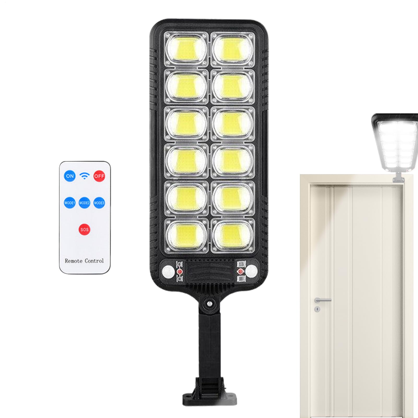 Luminaires Solaires Pour Rues Étanche Lampe Jardin | Dispositif D'éclairage Étanche Pour Terrasse Allées Parking