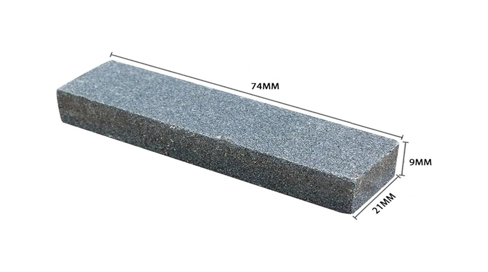 Kamień do ostrzenia noży kuchennych, Ostrzałka diamentowa 74x9x21mm do noży kuchennych, narzędzi ogrodowych, dłut i siekier