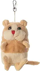 dilly dudu Chaveiro de pelúcia de hamster para crianças (12,7 cm), Marrom, Small-5"