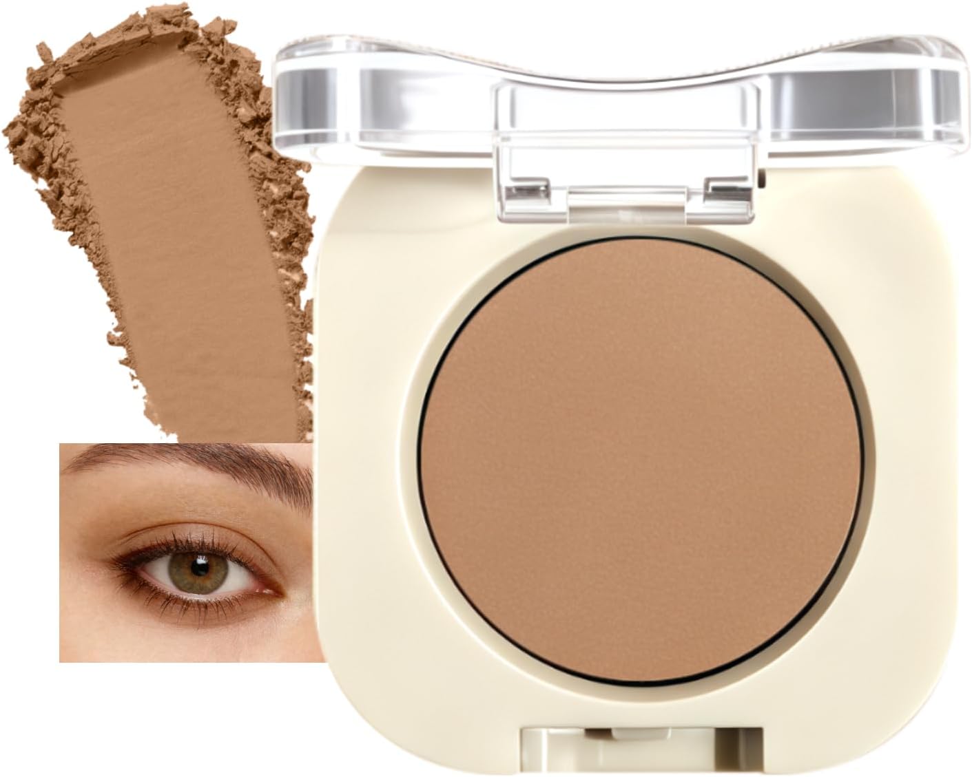 Light Brown Eye Shadow - High Pigment Blendable Matte Eyeshadow Palette, Easy to Apply Non-Irritating Pressed Powder, Long-Wearing & Buildable, Versatile for Soft Daily Looks