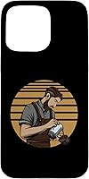 Vista 31 de Retro Barista Vintage Coffee Bean Coffee Drinks Cafe Case for iPhone 16