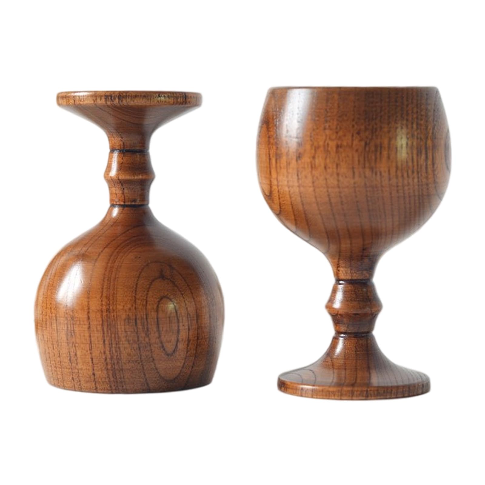 APGLSXY Wood Whiskeys Cup Wine Goblet Wooden Medieval Drinking Cup Water Glass for Kitchen Accessory Communion Altars Celebrating Wooden Drinkware for Wine