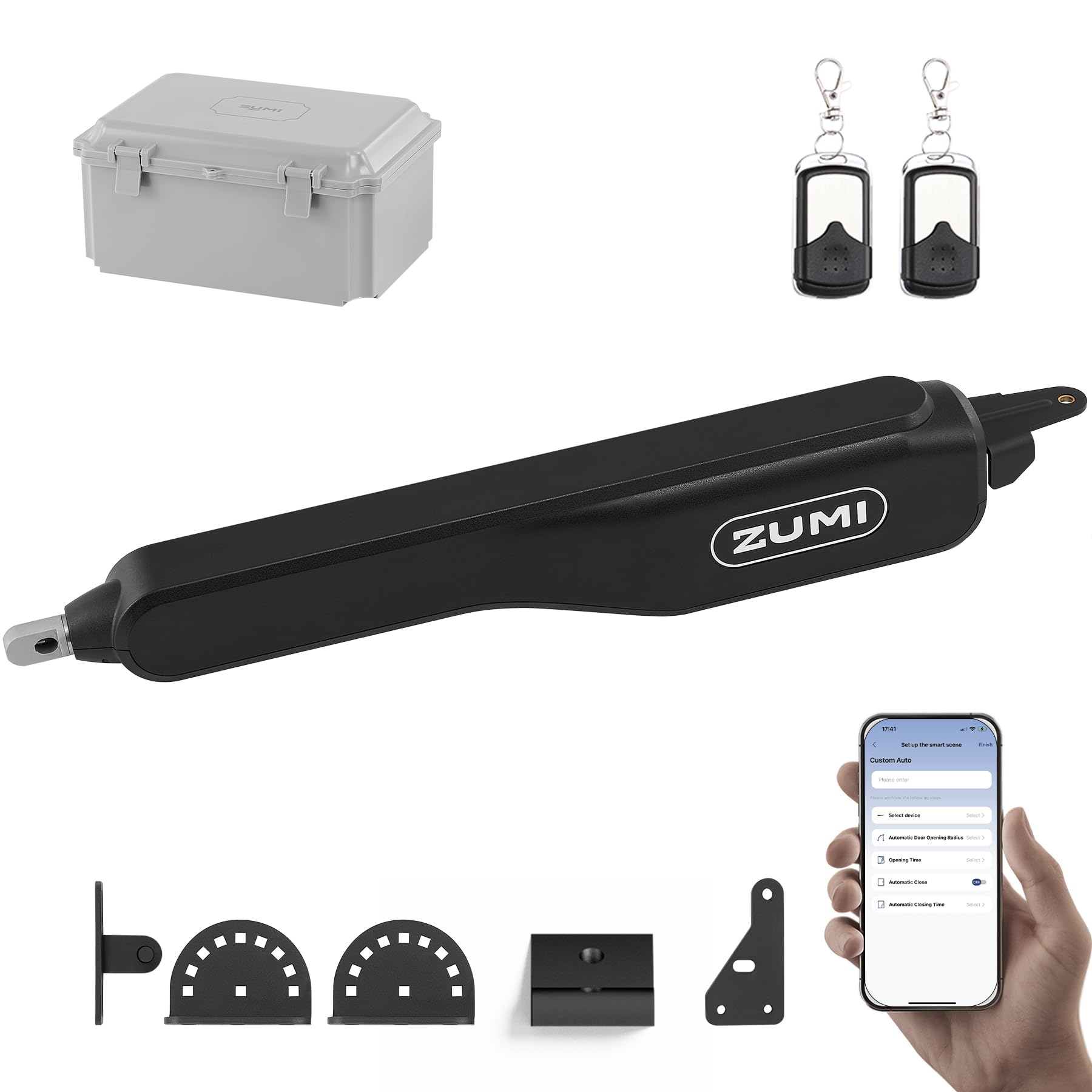 ZUMI Automatic Gate Opener, App Control Swing Gate Opener