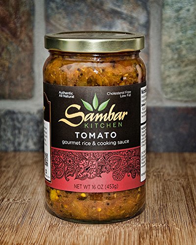 SAMBAR KITCHEN | (3 pack) Tomato Rice Cooking + Simmer Sauce. Authentic Southern Indian Simmer Sauces. Ready to eat.