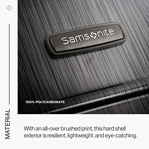 Image of Samsonite Winfield 2 Hardside Expandable Luggage with Spinner Wheels, Brushed Anthracite, 2-Piece Set (20 /24)