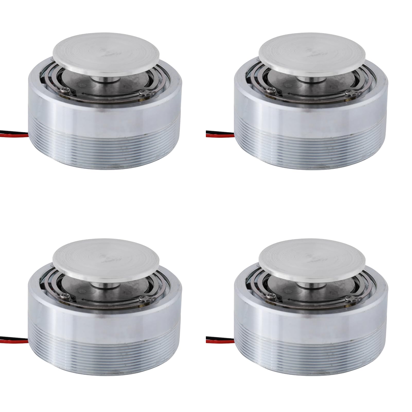 Eujgoov 4Pcs All Frequency Resonance Speaker Vibration, 50MM 2Inch Round Strong Bass Vibration Louderspeaker for Computer Laptop