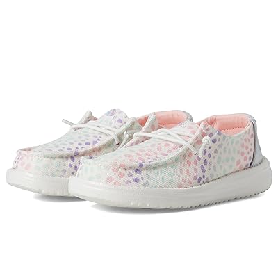 Hey Dude Kids Wendy Iridescent Leo (Little Kid/Big Kid) Girls Shoes White/Multi