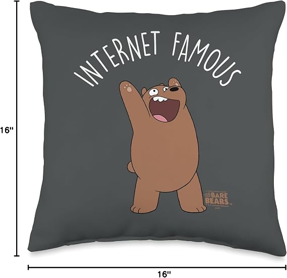We Bare Bears Internet Famous Throw Pillow