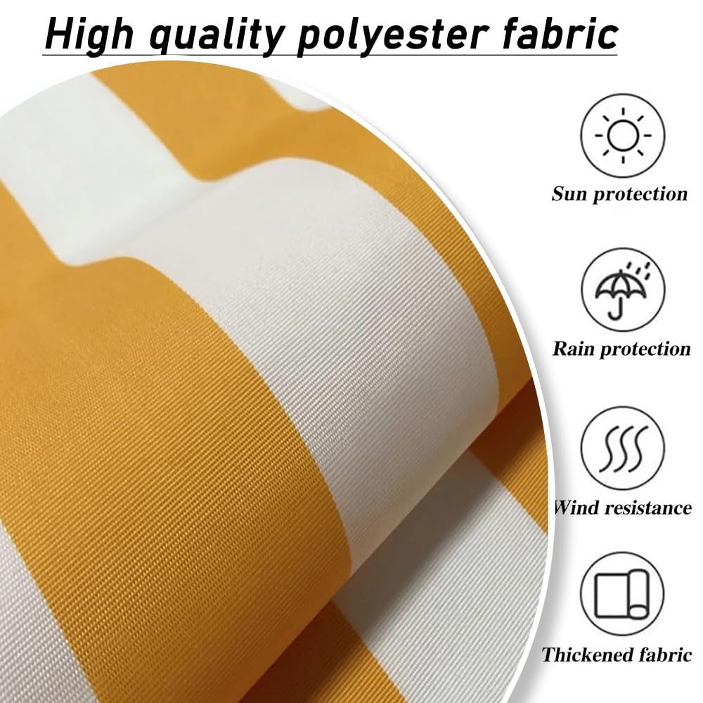 Wodoodporna wysuwana tkanina zastępcza markizy – 3 m, 4 m, 4 m, 6 m, zadaszenie tarasu, tkanina na okna, drzwi, taras (kolorowy, 4 x 2 m)